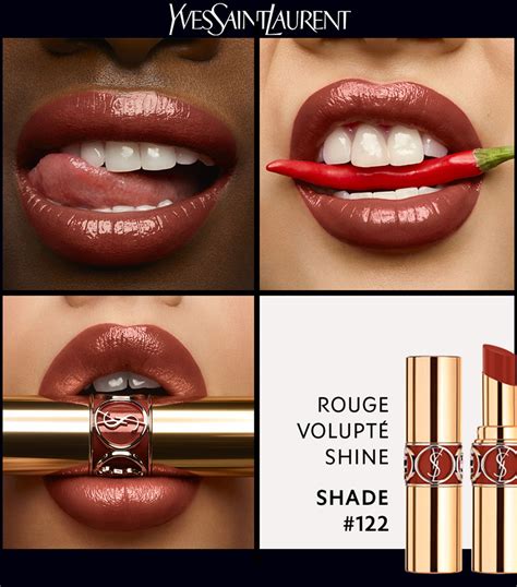 ysl rouge volupte shine 61 nu impulsif|YSL rouge volupte shine 122.